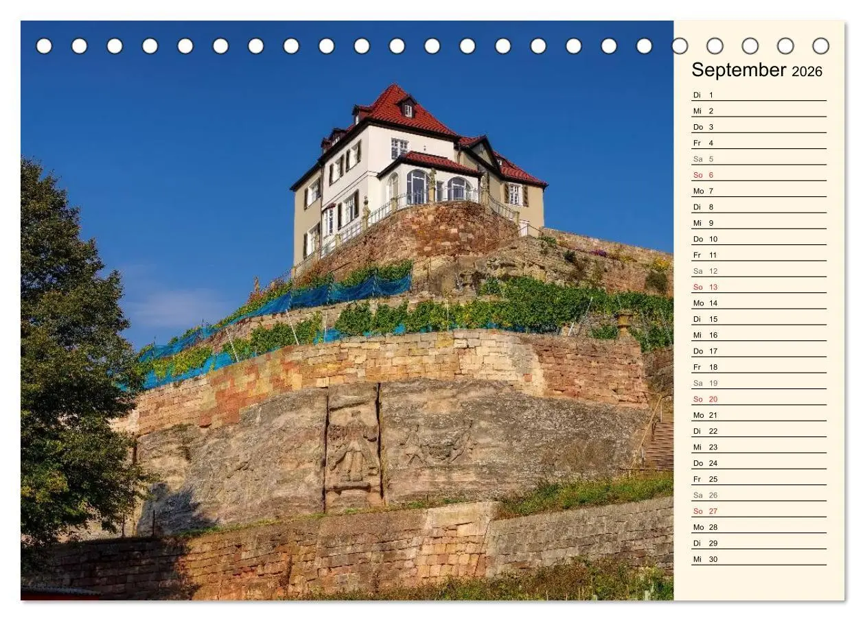 Bild: 9783457976784 | Saale-Unstrut - Region aus Wein und Stein (Tischkalender 2026 DIN...