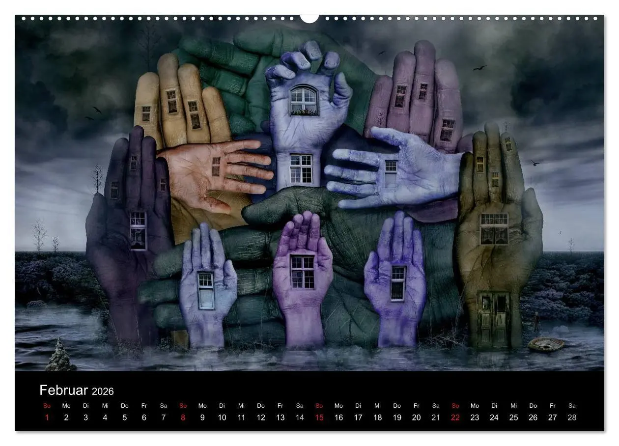 Bild: 9783516136784 | Moderner Surrealismus (Wandkalender 2026 DIN A2 quer), CALVENDO...