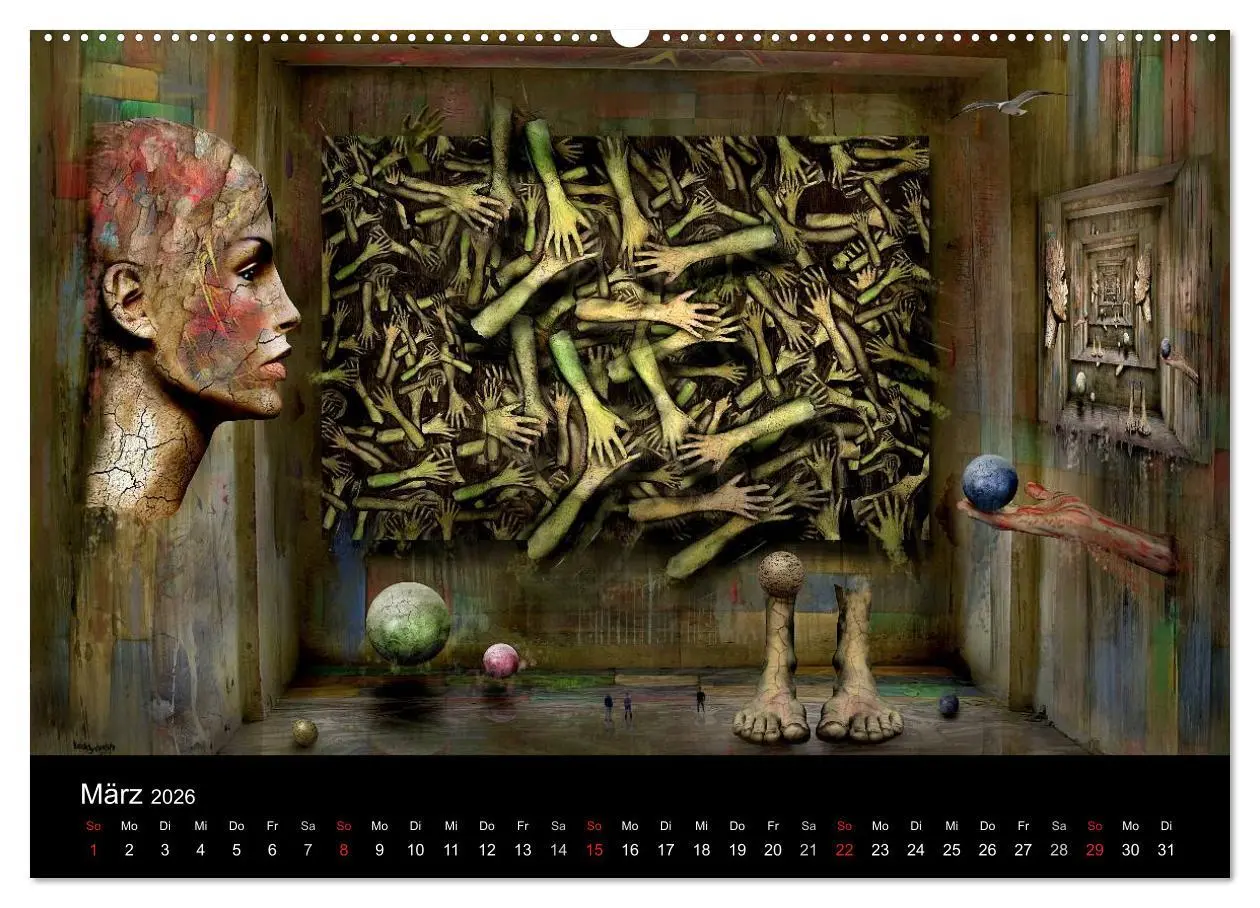 Bild: 9783516136784 | Moderner Surrealismus (Wandkalender 2026 DIN A2 quer), CALVENDO...