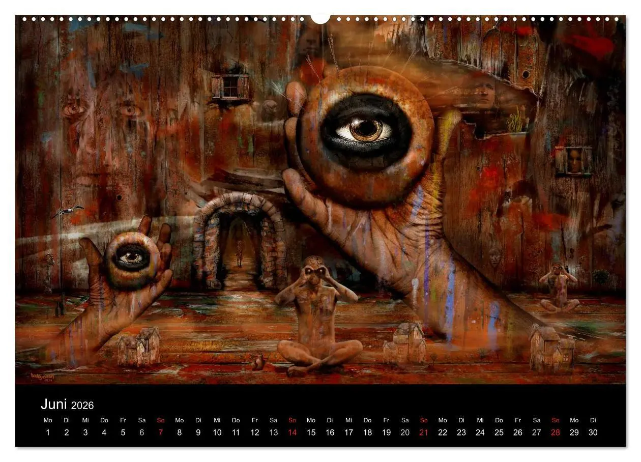 Bild: 9783516136784 | Moderner Surrealismus (Wandkalender 2026 DIN A2 quer), CALVENDO...