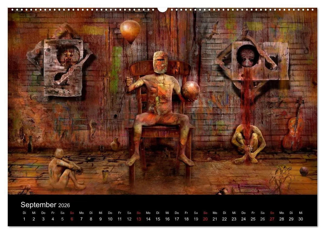 Bild: 9783516136784 | Moderner Surrealismus (Wandkalender 2026 DIN A2 quer), CALVENDO...