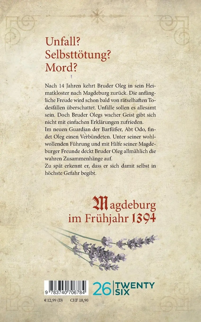 Rückseite: 9783740706784 | Bruder Oleg und Der heimliche Henker | Historischer Kriminalroman