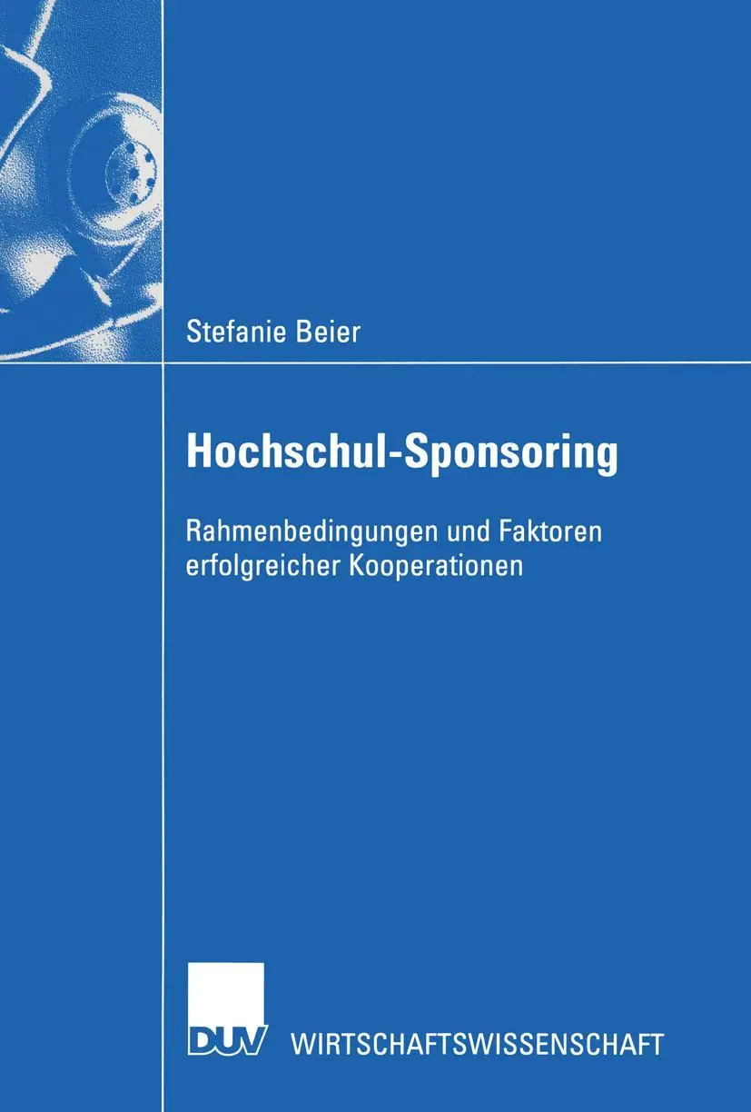 Cover: 9783824406784 | Hochschul-Sponsoring | Stefanie Beier | Taschenbuch | xvi | Deutsch