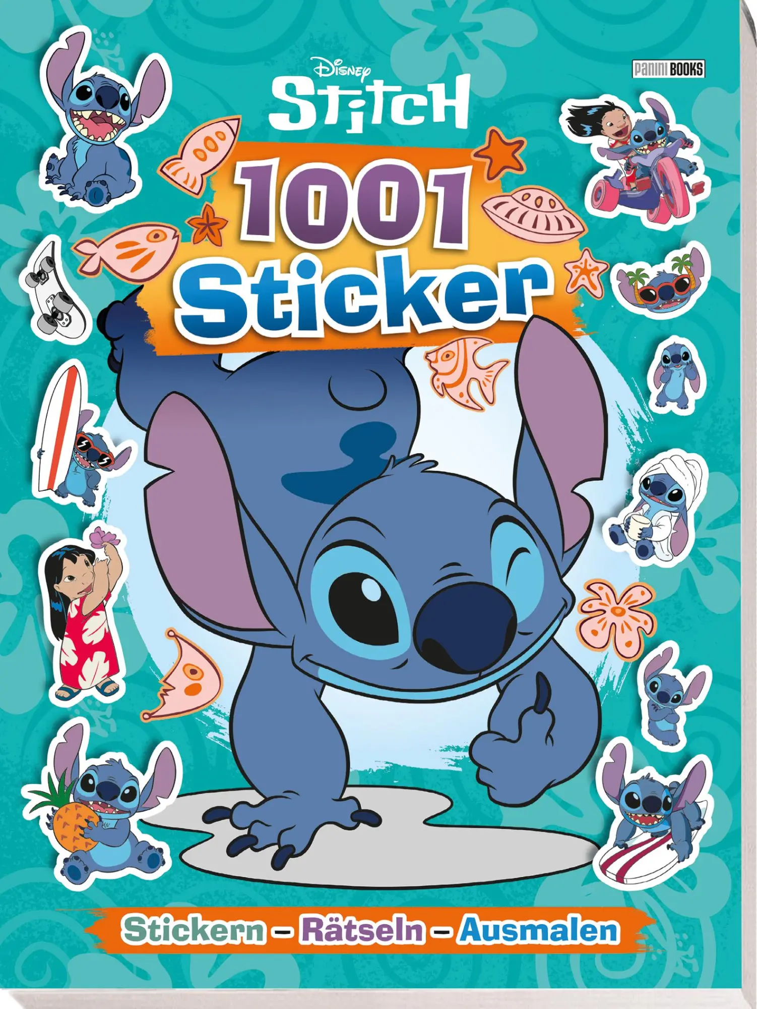 Cover: 9783833246784 | Disney Stitch: 1001 Sticker - Stickern - Rätseln - Ausmalen | Buch