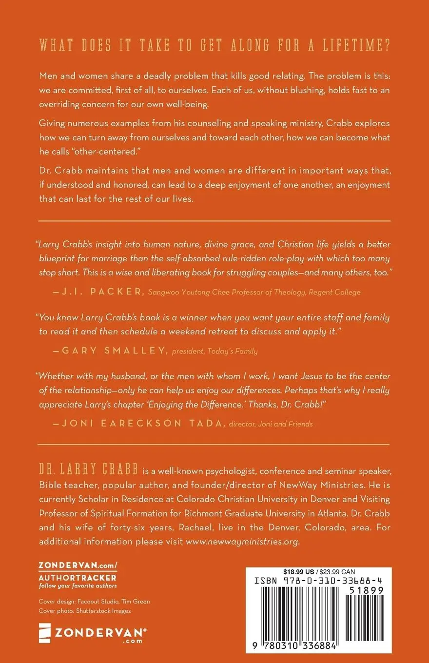 Rückseite: 9780310336884 | Men and Women | Enjoying the Difference | Larry Crabb | Taschenbuch