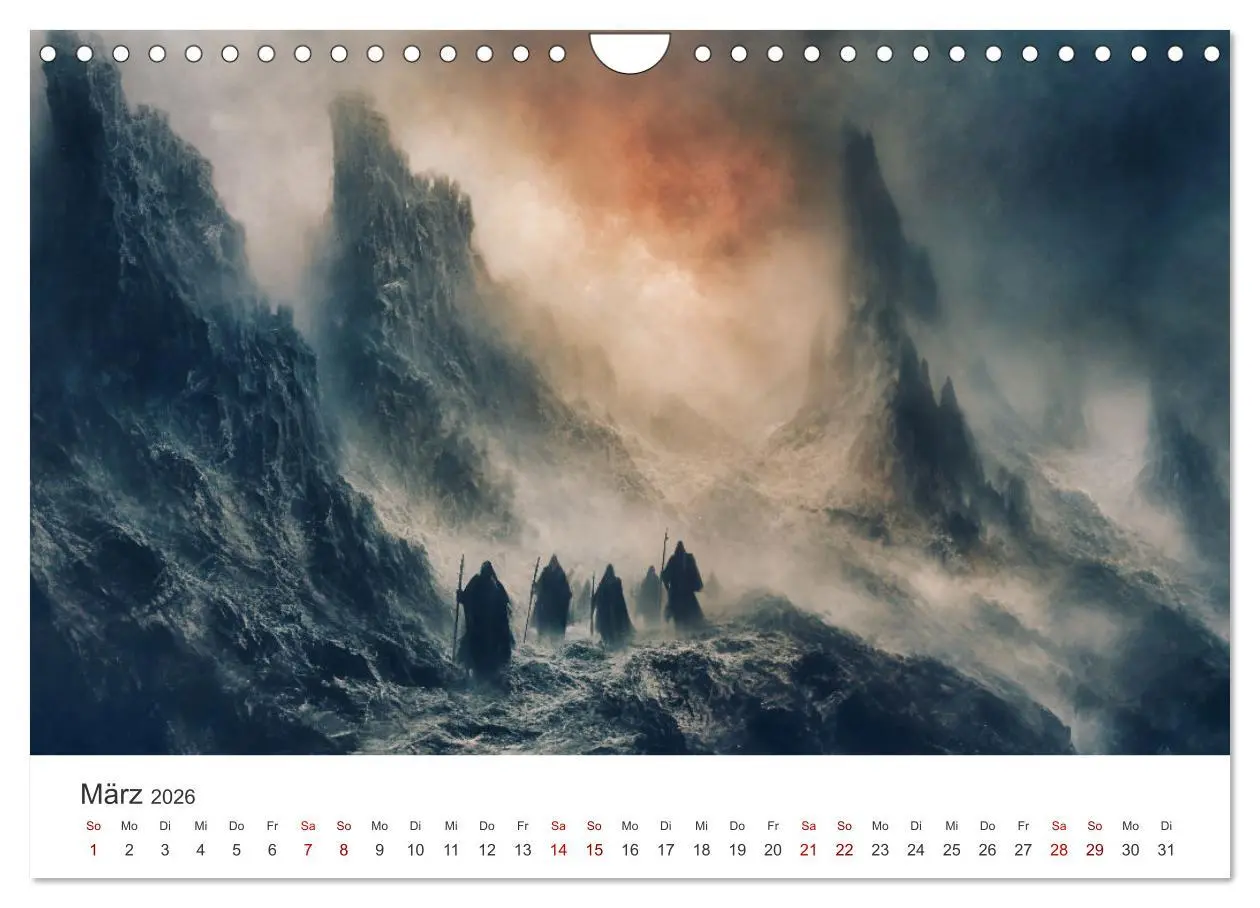 Bild: 9783457346884 | Das Reich der flüsternden Schatten (Wandkalender 2026 DIN A4 quer),...