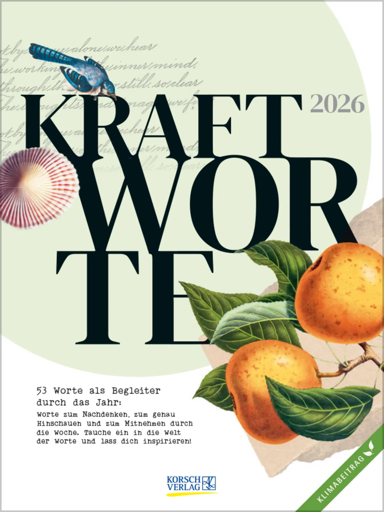 Cover: 9783731886884 | Kraftworte 2026 | Verlag Korsch | Kalender | 54 S. | Deutsch | 2026