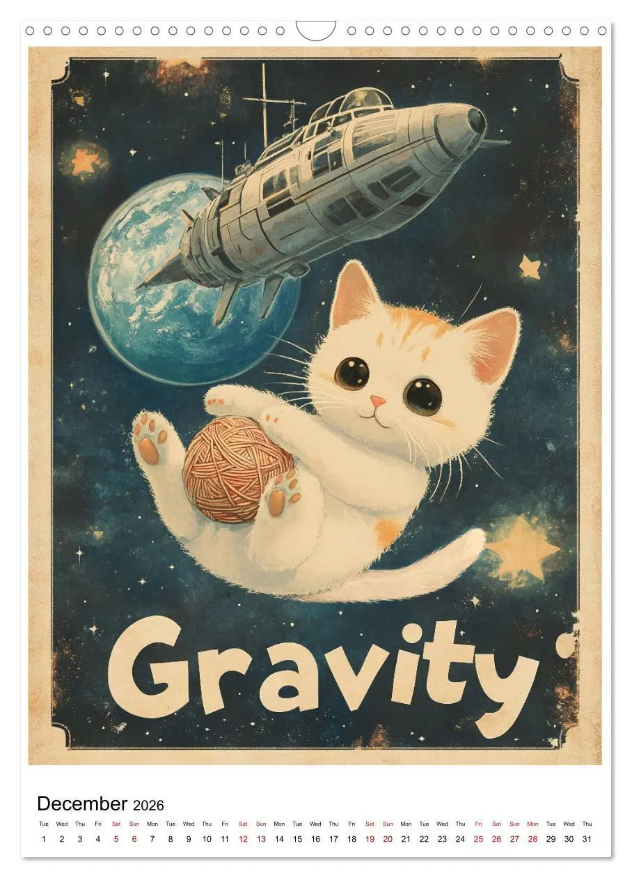 Bild: 9783457266984 | If Movies where full of Cats (Wall Calendar 2026 DIN A3 portrait),...