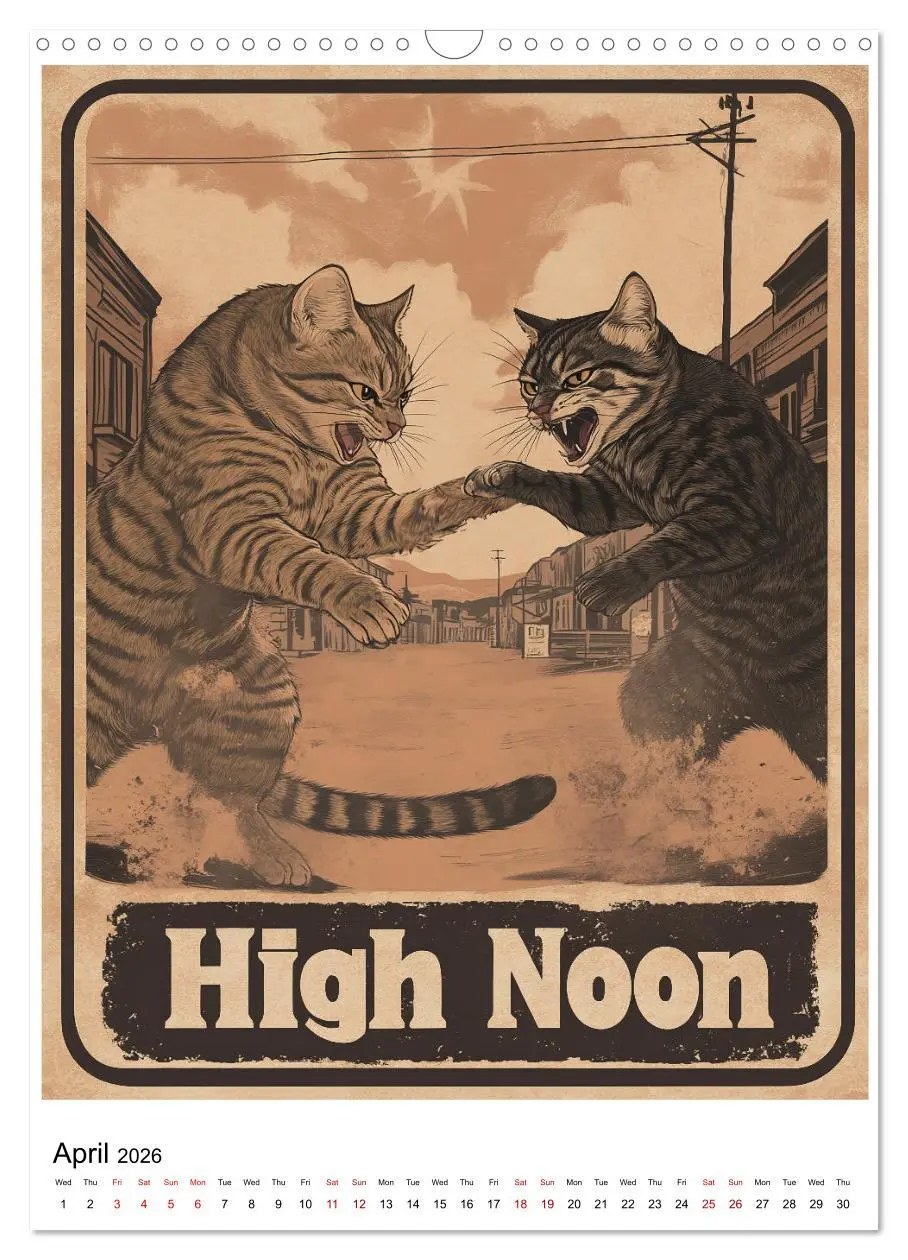 Bild: 9783457266984 | If Movies where full of Cats (Wall Calendar 2026 DIN A3 portrait),...