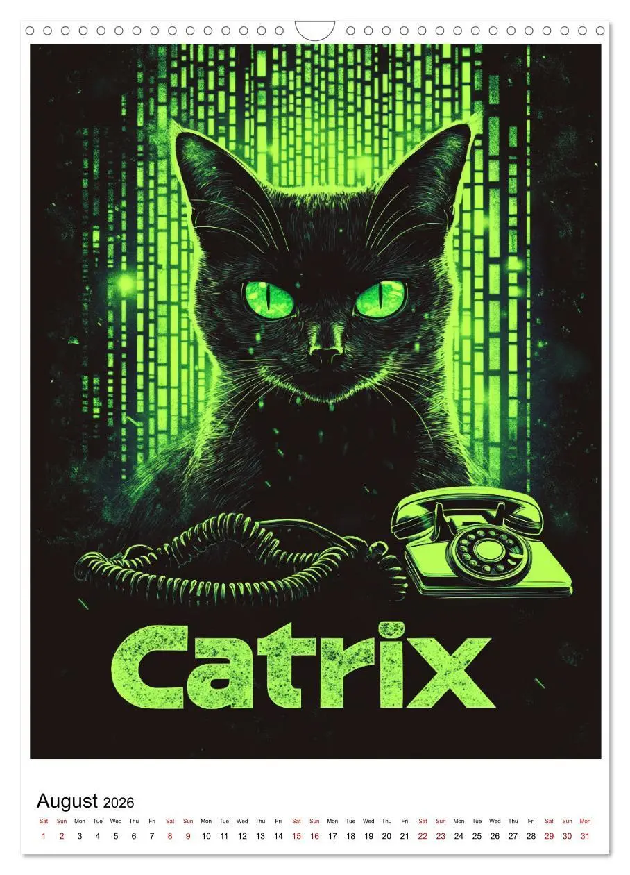 Bild: 9783457266984 | If Movies where full of Cats (Wall Calendar 2026 DIN A3 portrait),...