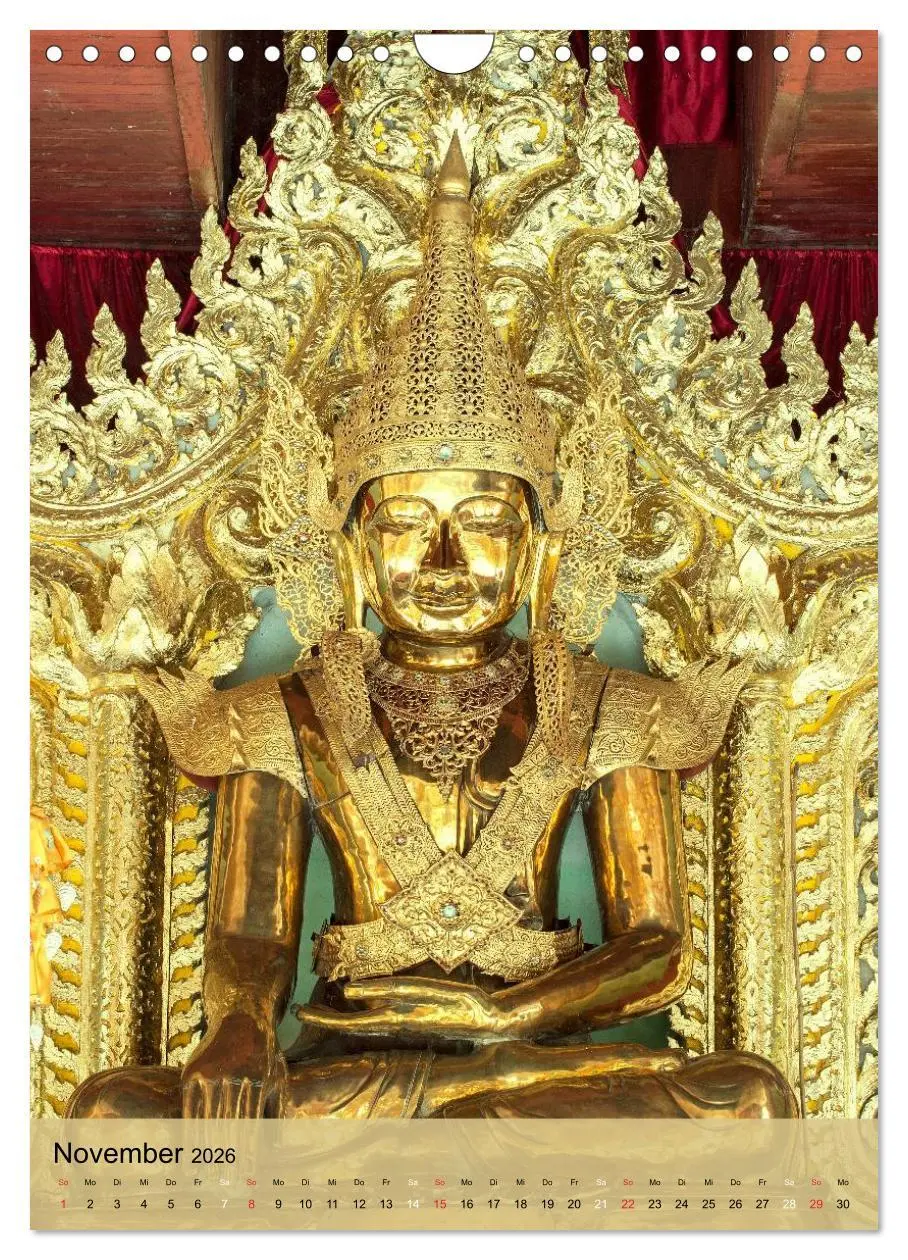 Bild: 9783516426984 | BUDDHA in GOLD (Wandkalender 2026 DIN A4 hoch), CALVENDO...