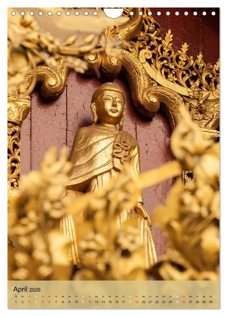 Bild: 9783516426984 | BUDDHA in GOLD (Wandkalender 2026 DIN A4 hoch), CALVENDO...