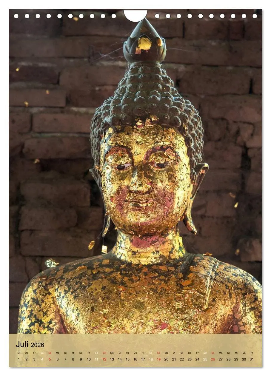 Bild: 9783516426984 | BUDDHA in GOLD (Wandkalender 2026 DIN A4 hoch), CALVENDO...