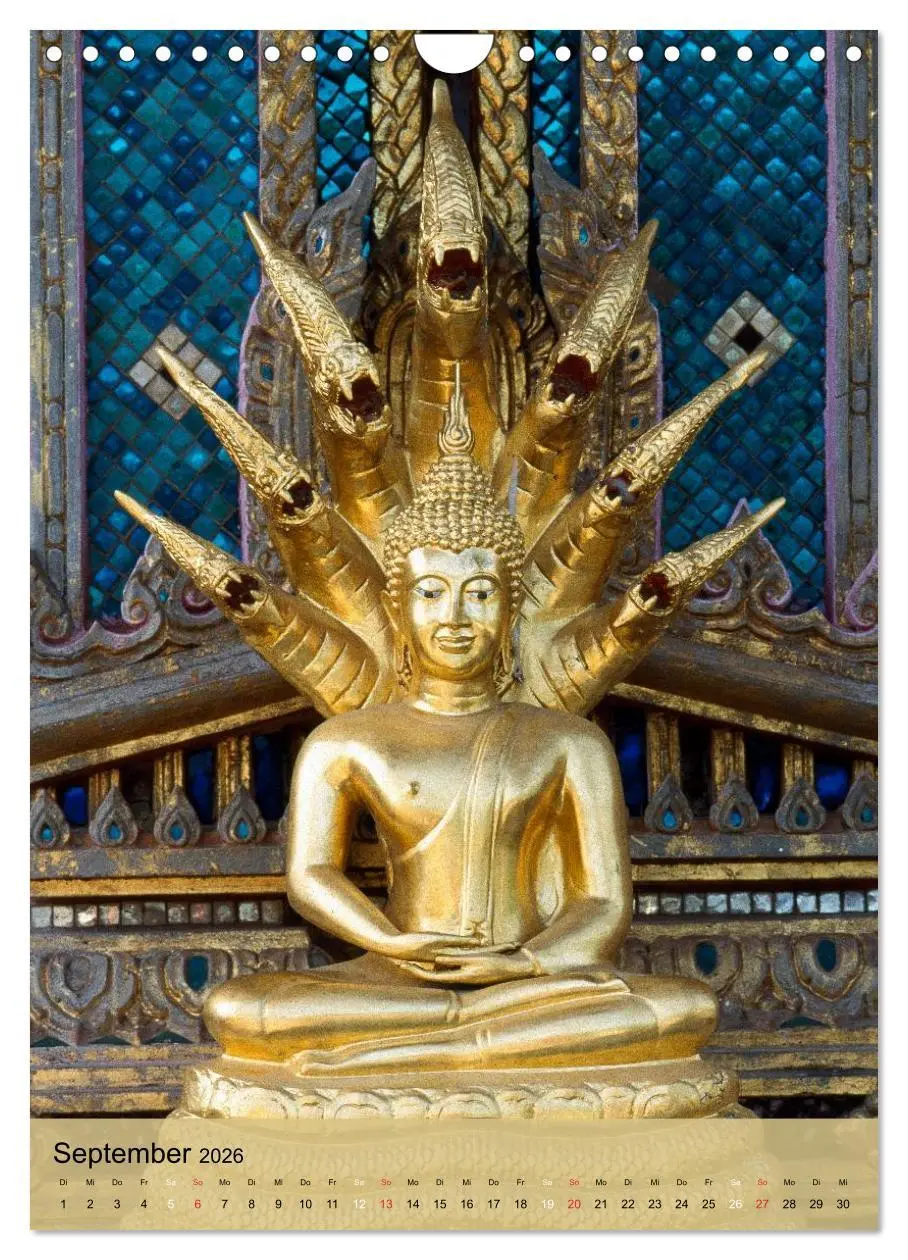 Bild: 9783516426984 | BUDDHA in GOLD (Wandkalender 2026 DIN A4 hoch), CALVENDO...
