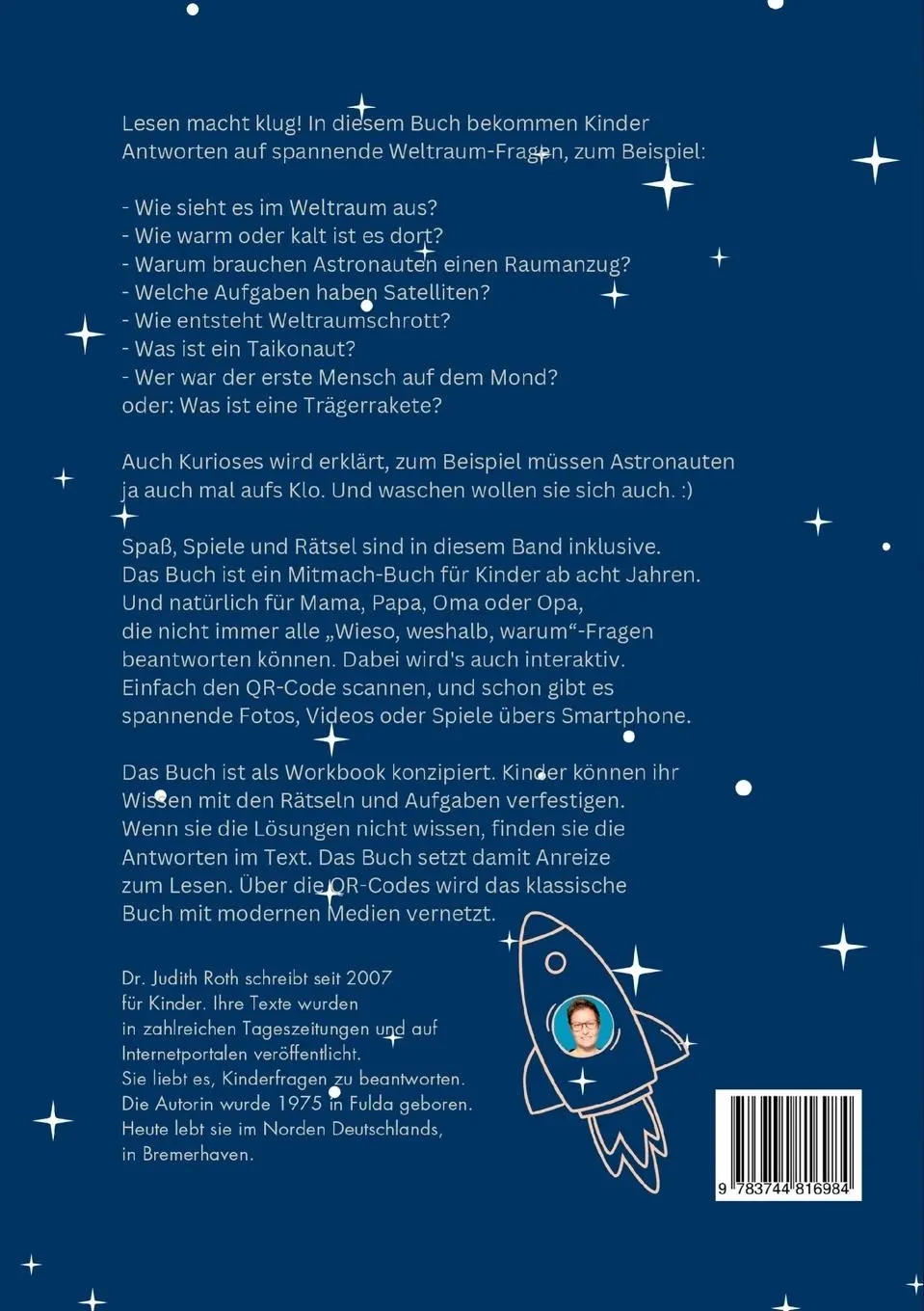 Rückseite: 9783744816984 | Wie gehen Astronauten aufs Klo? | Judith Roth | Taschenbuch | 102 S.
