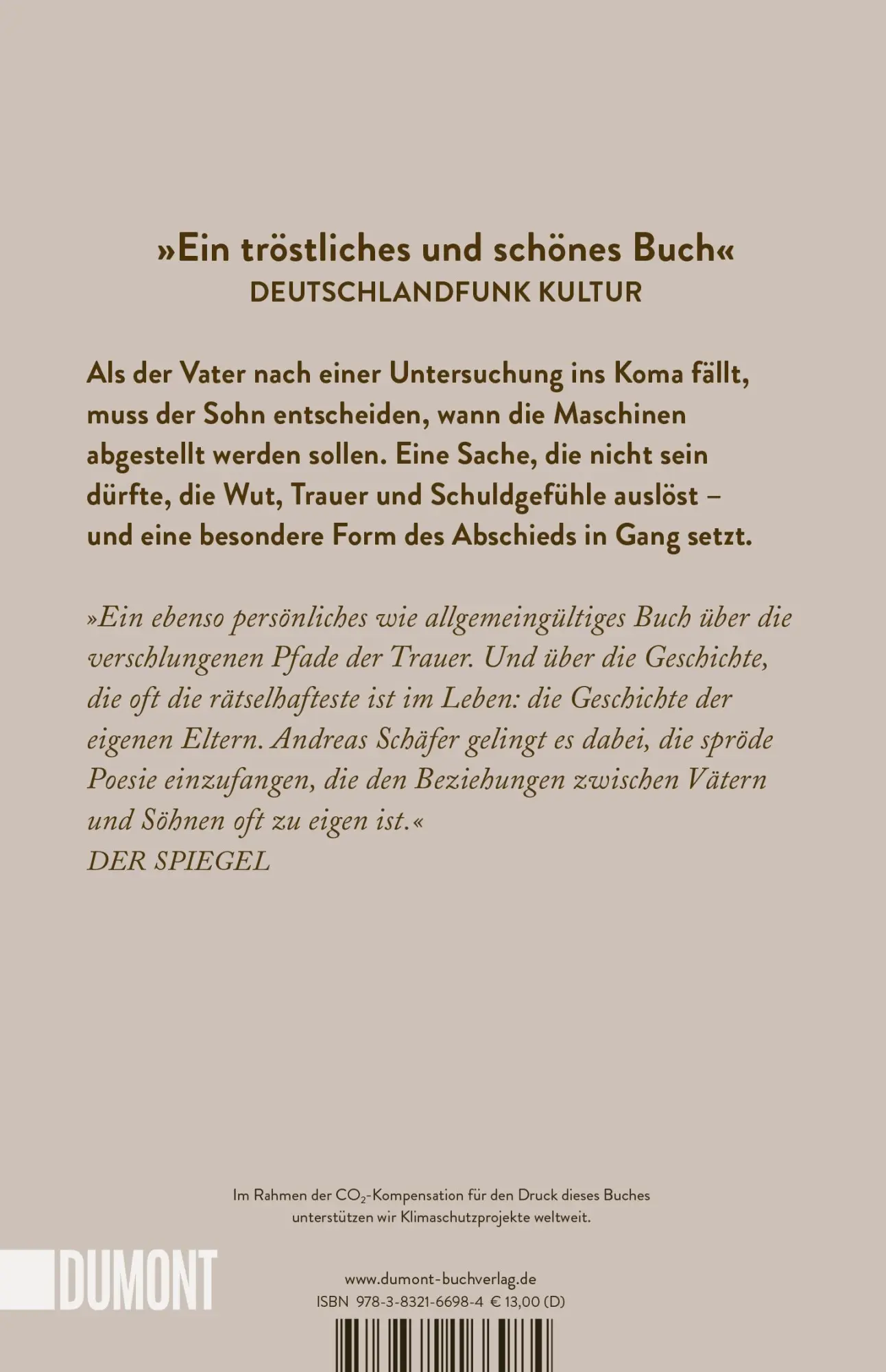 Rückseite: 9783832166984 | Die Schuhe meines Vaters | Andreas Schäfer | Taschenbuch | 184 S.
