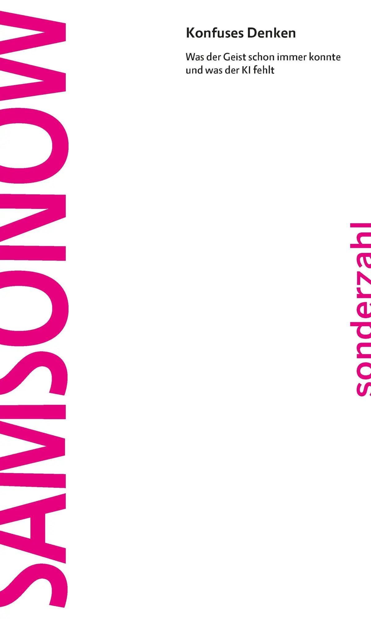 Cover: 9783854496984 | Konfuses Denken | Elisabeth Von Samsonow | Taschenbuch | Deutsch