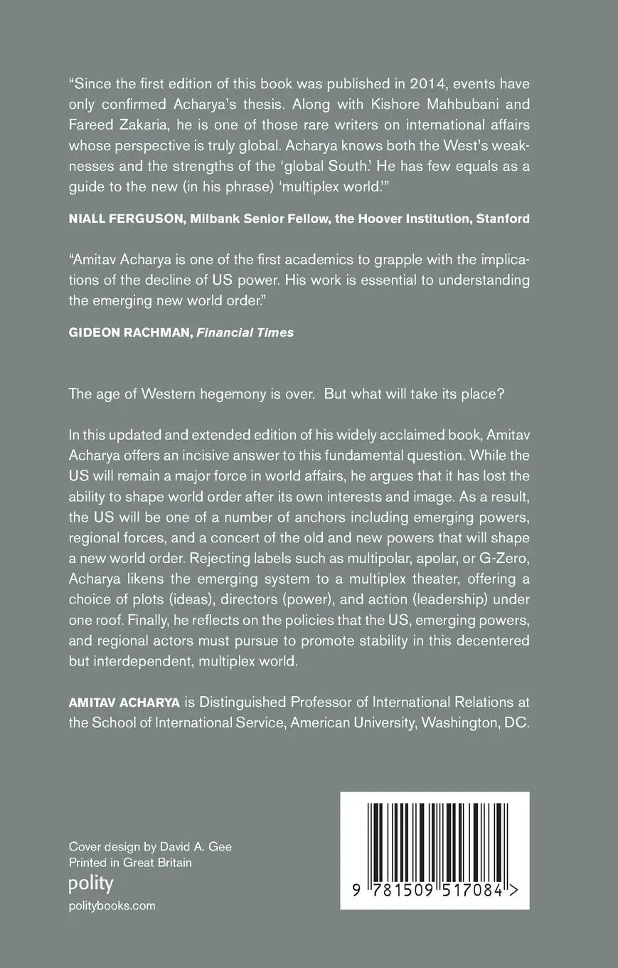 Rückseite: 9781509517084 | The End of American World Order | Amitav Acharya | Taschenbuch | 2018