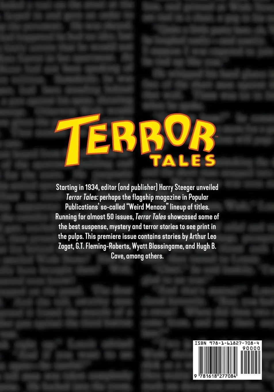 Rückseite: 9781618277084 | Terror Tales #1 | Facsimile Edition | Arthur Leo Zagat (u. a.) | Buch