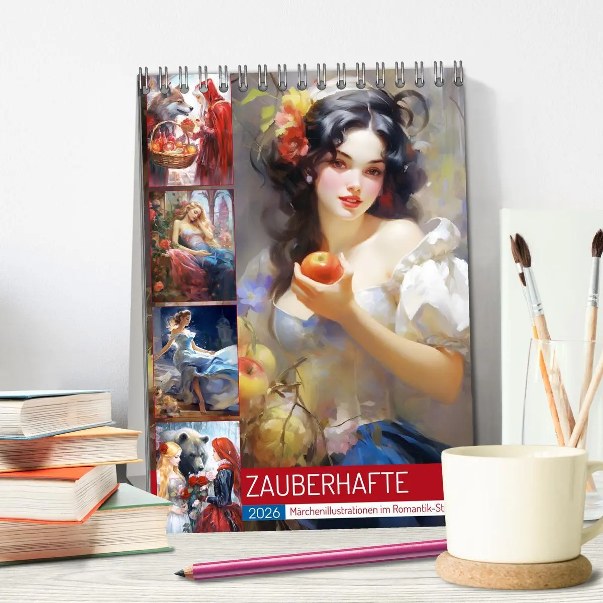 Bild: 9783516317084 | Zauberhafte Märchenillustrationen im Romantik-Stil (Tischkalender...