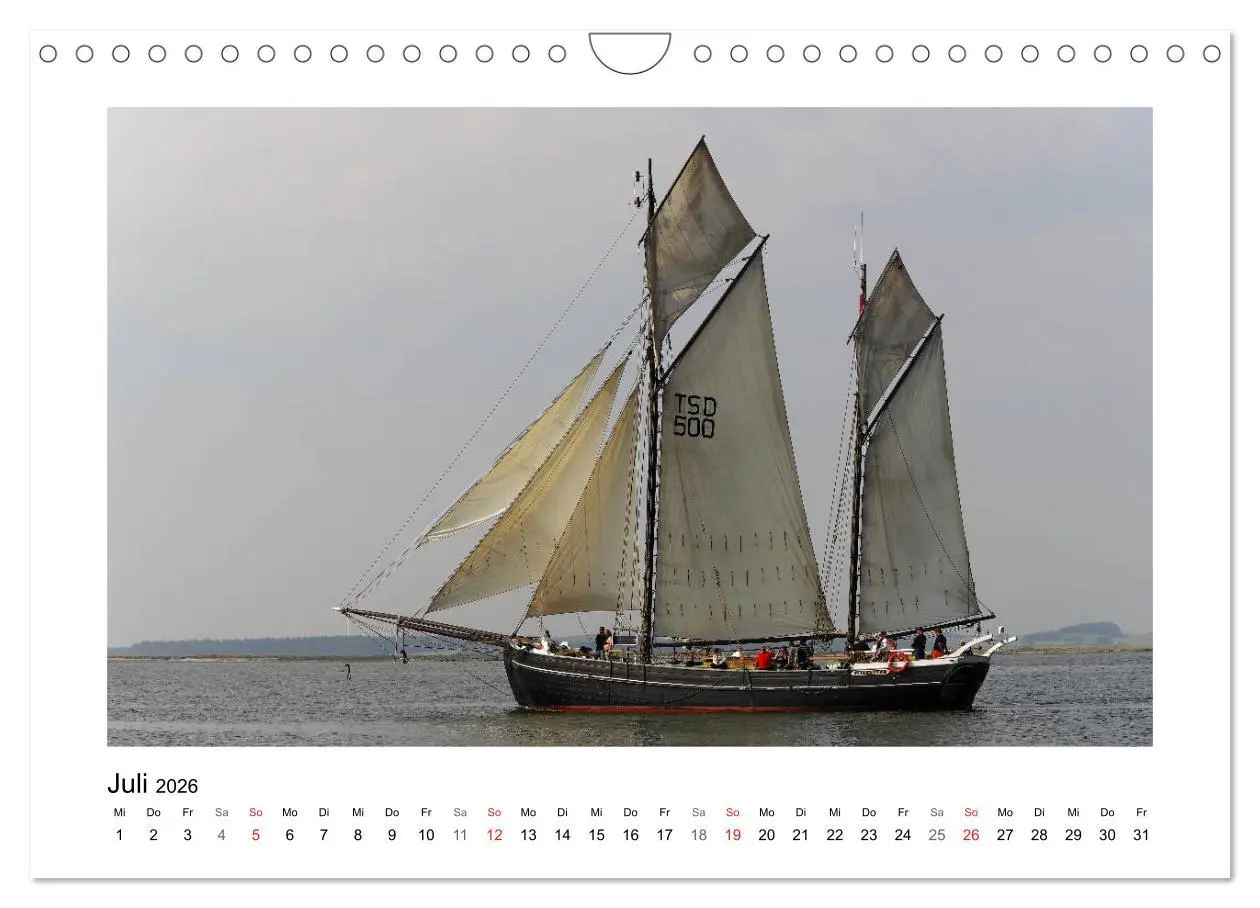 Bild: 9783457837184 | Segelschiffe auf dem Limfjord (Wandkalender 2026 DIN A4 quer),...