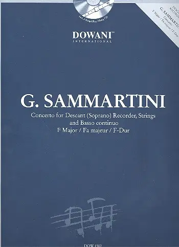 Cover: 9783905477184 | Concerto for Descant Recorder, Strings, B.c. in F | Sammartini | 2017