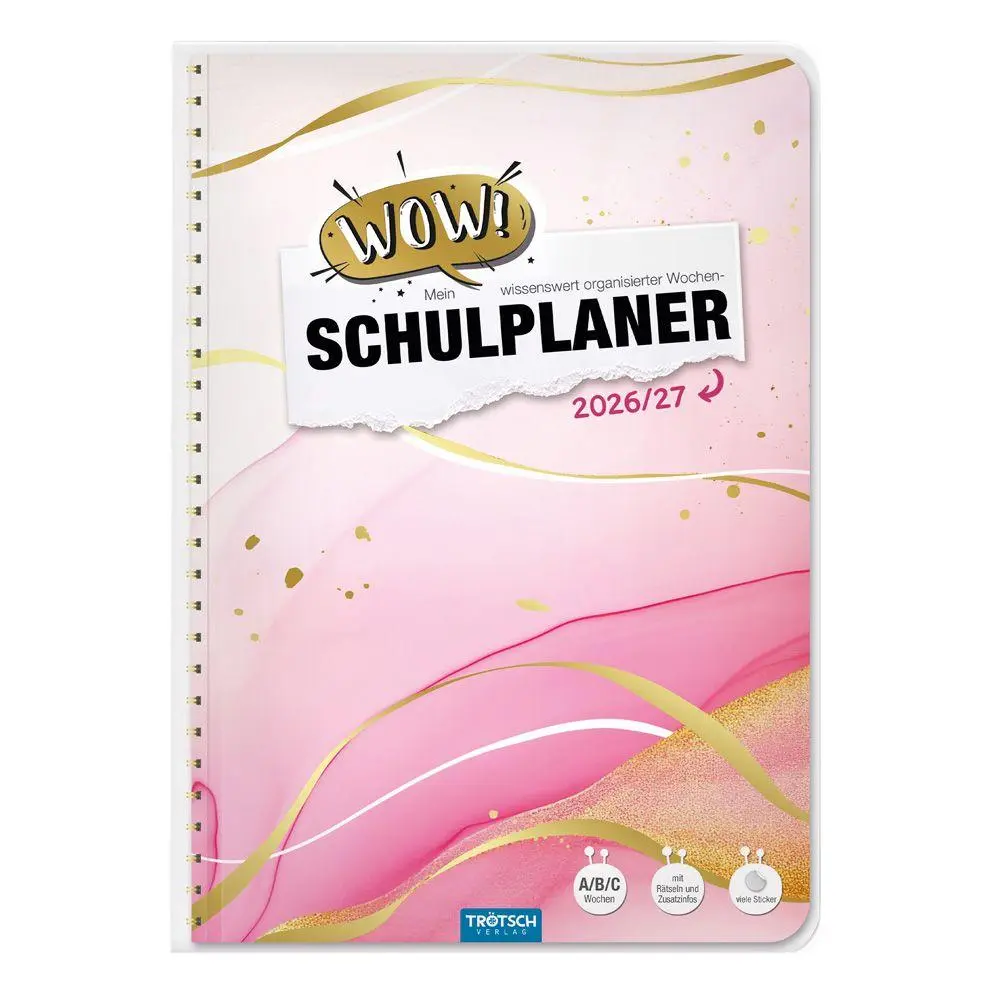 Cover: 9783988027184 | TRÖTSCH - Schulplaner WOW Marble 26/27 | Trötsch Verlag GmbH &amp; Co. KG