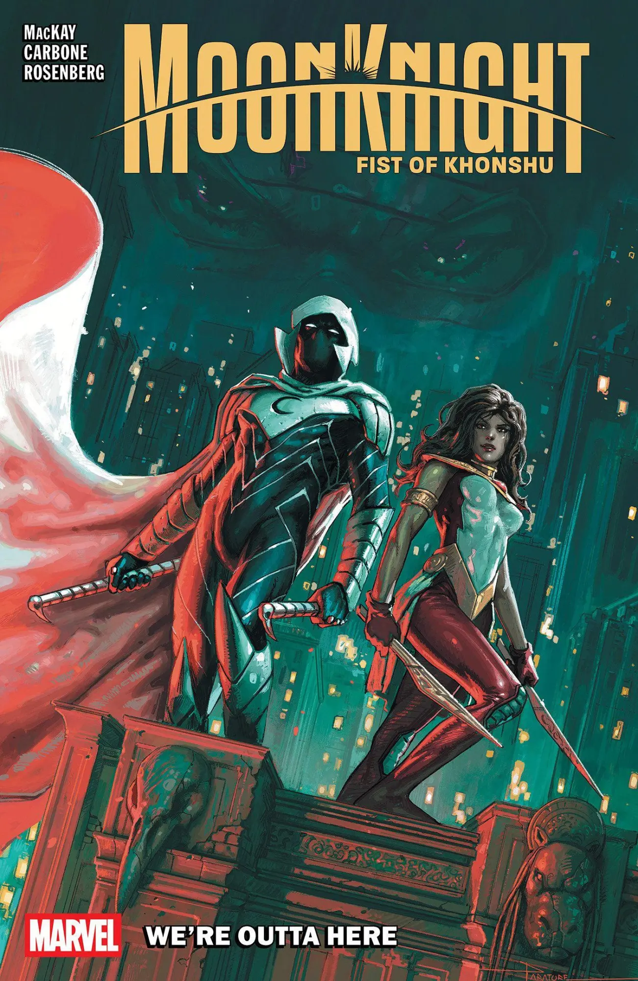 Cover: 9781302967284 | Moon Knight: Fist Of Khonshu Vol. 3 - We're Outta Here | Jed Mackay