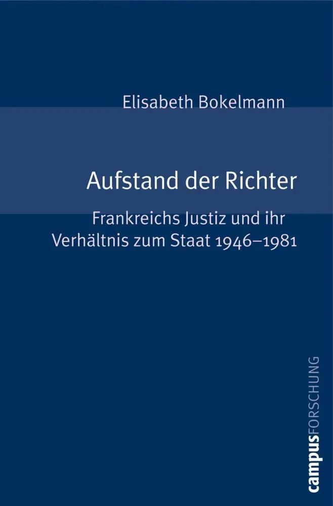 Cover: 9783593387284 | Aufstand der Richter | Elisabeth Bokelmann | Taschenbuch | 254 S.