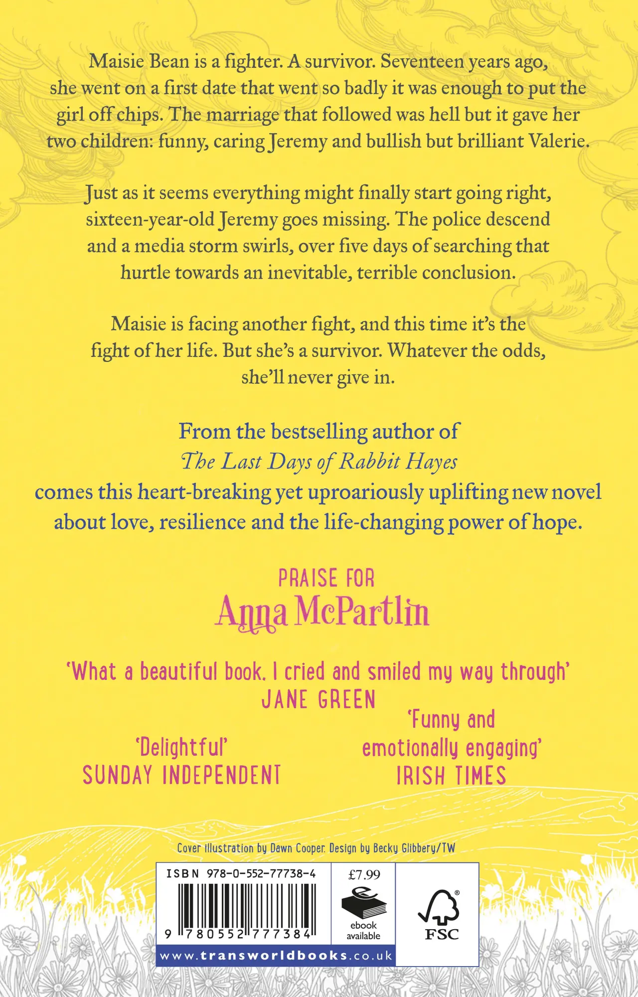 Rückseite: 9780552777384 | Somewhere Inside of Happy | Anna Mcpartlin | Taschenbuch | 426 S.