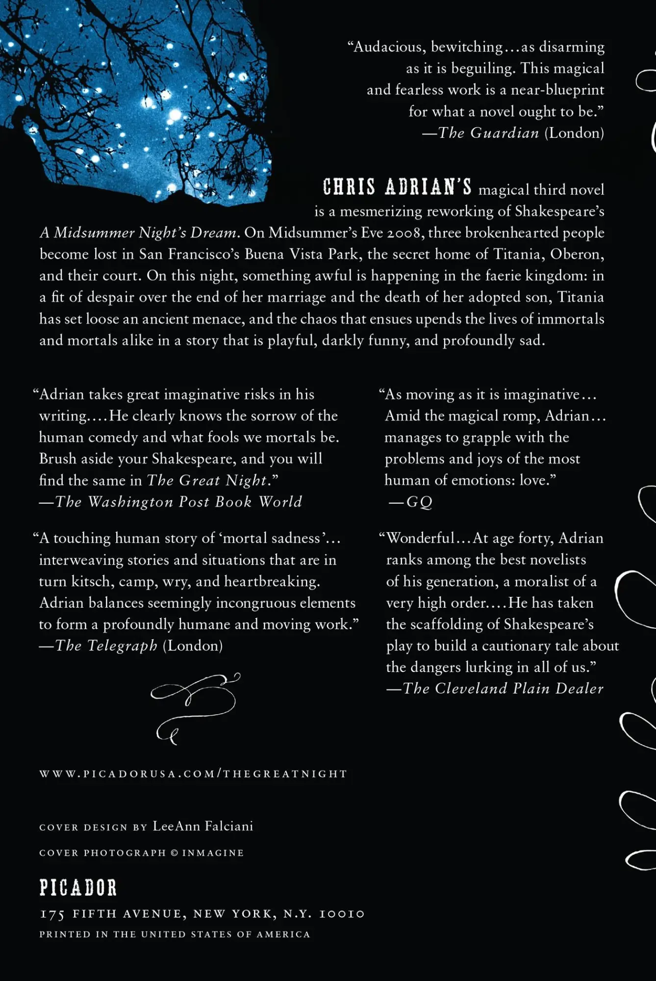 Rückseite: 9781250007384 | GREAT NIGHT | Chris Adrian | Taschenbuch | Englisch | 2012