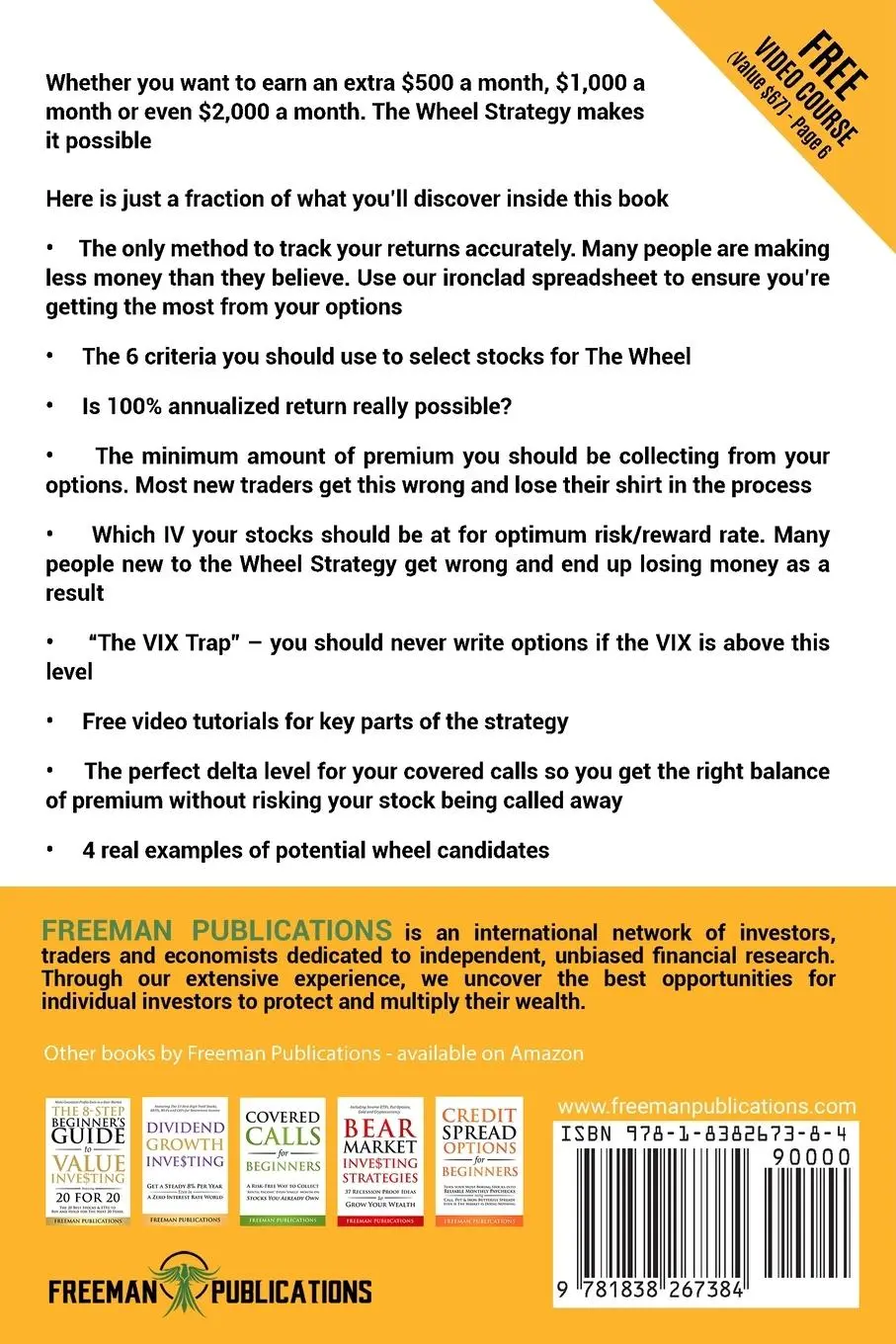 Rückseite: 9781838267384 | The Options Wheel Strategy | Freeman Publications | Taschenbuch | 2021