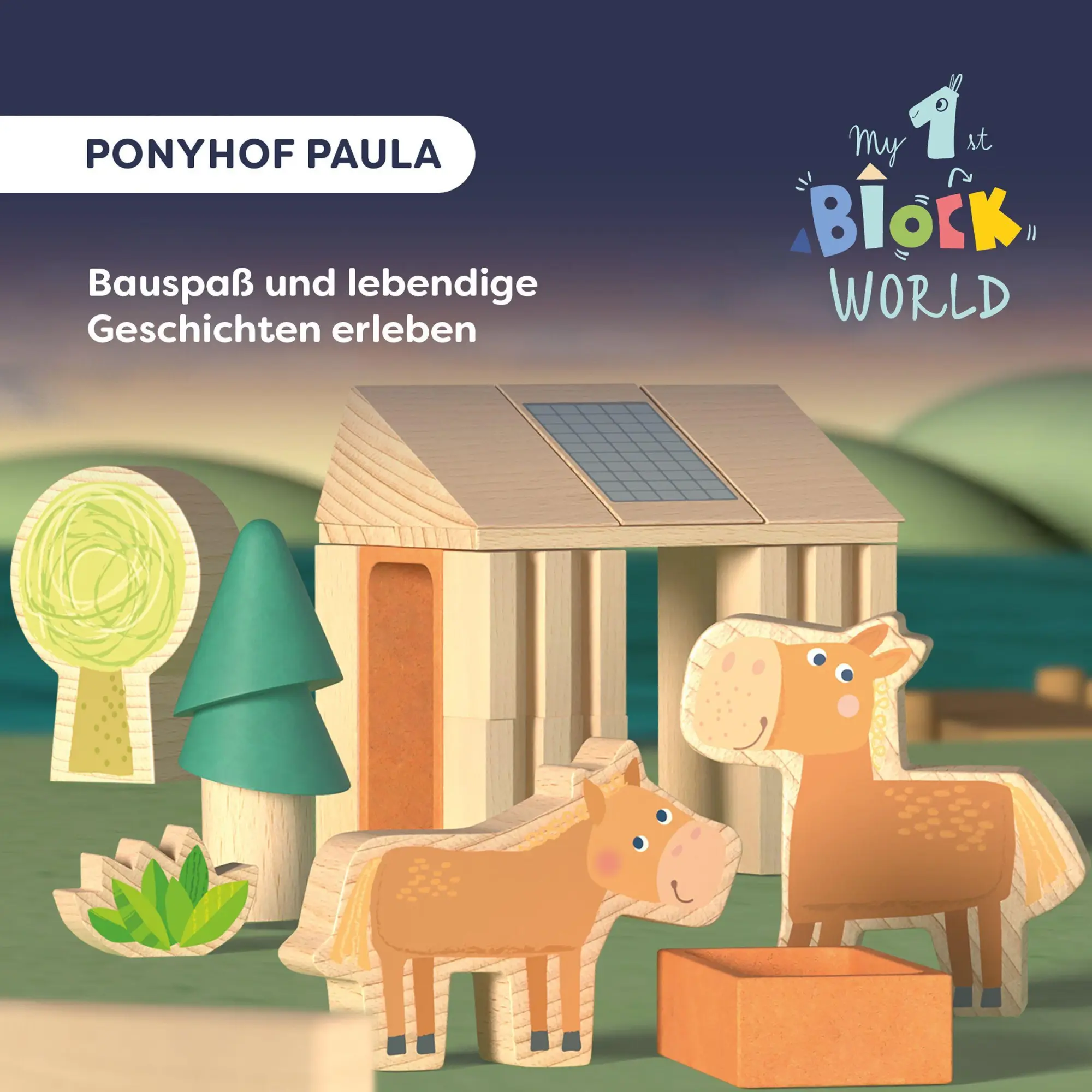 Bild: 4010168297484 | Meine erste Bausteinwelt - Ponyhof Paula | Ines Frömelt | Deutsch
