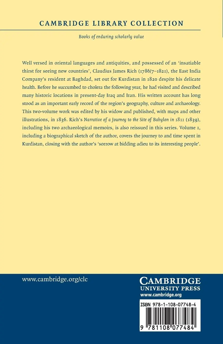 Rückseite: 9781108077484 | Narrative of a Residence in Koordistan, and on the Site of Ancient...