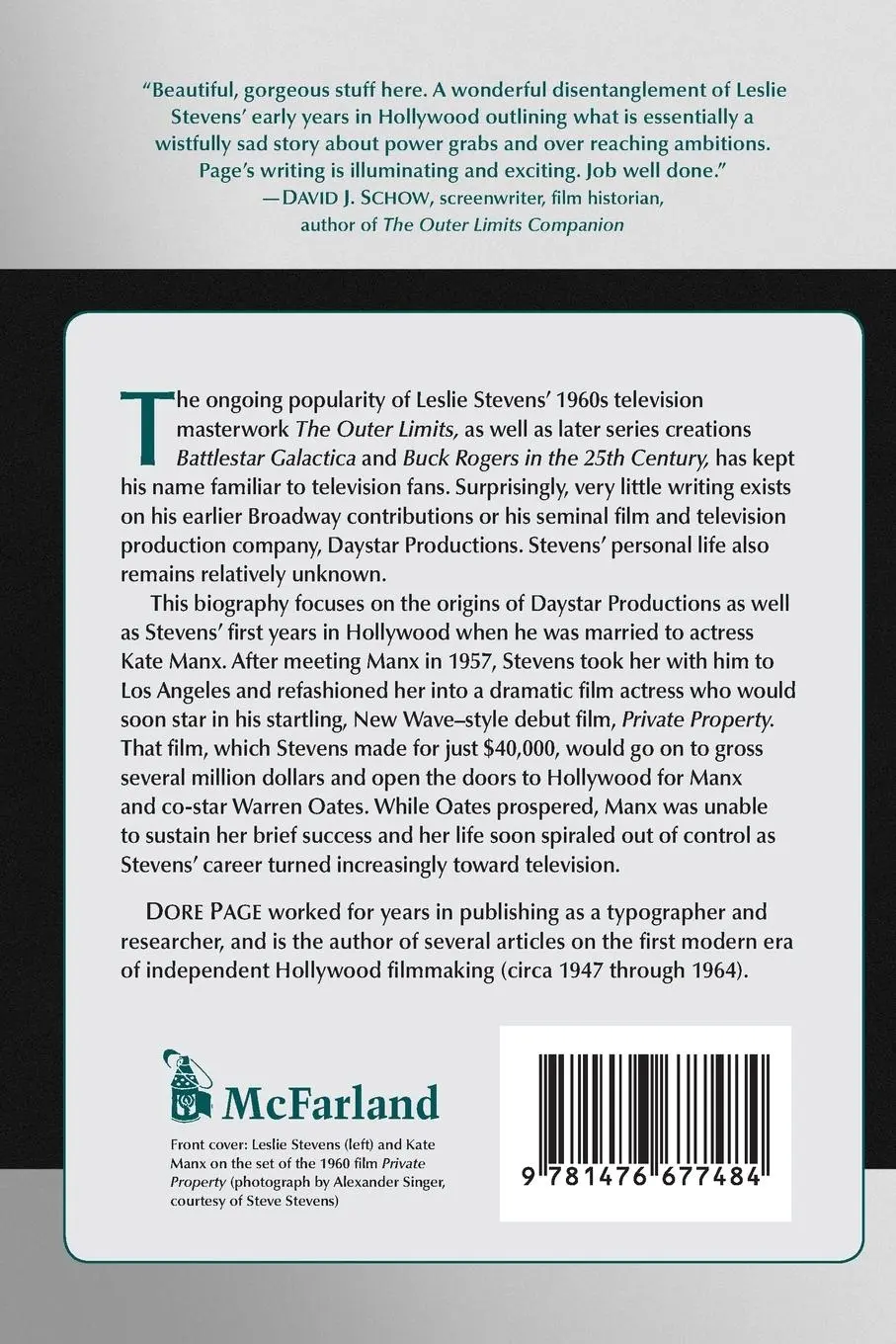 Rückseite: 9781476677484 | Leslie Stevens Goes to Hollywood | Dore Page | Taschenbuch | Englisch