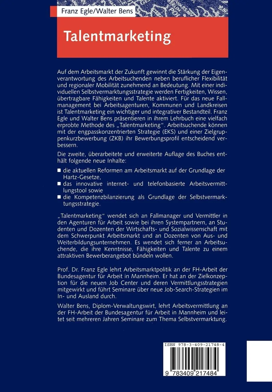 Rückseite: 9783409217484 | Talentmarketing | Hans Walter Bens (u. a.) | Taschenbuch | xxviii