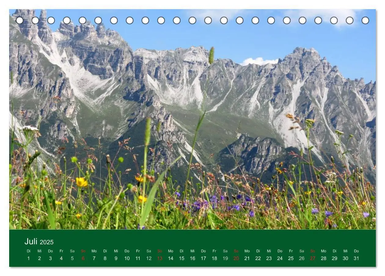 Bild: 9783435717484 | Stubaital (Tischkalender 2025 DIN A5 quer), CALVENDO Monatskalender