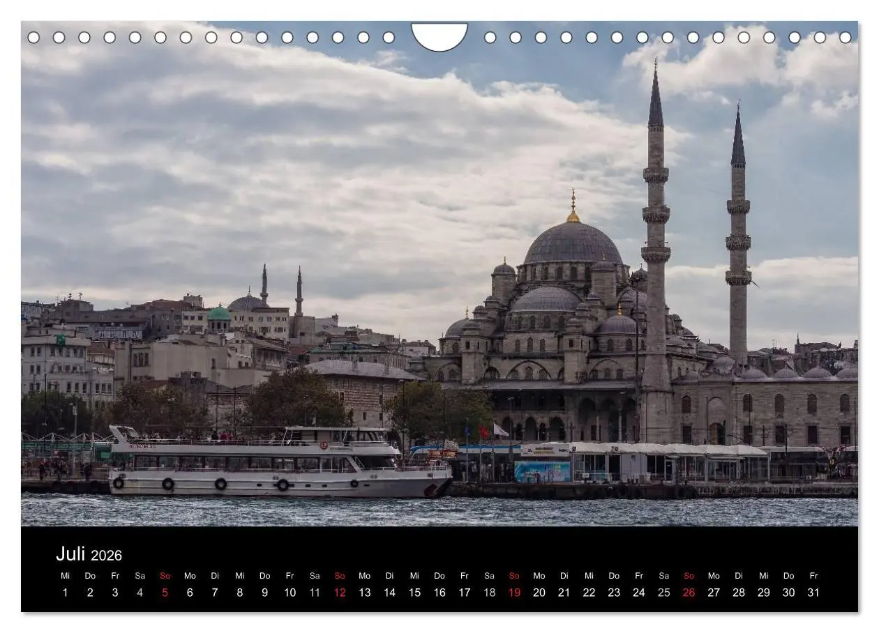Bild: 9783516137484 | Unterwegs in Istanbul (Wandkalender 2026 DIN A4 quer), CALVENDO...