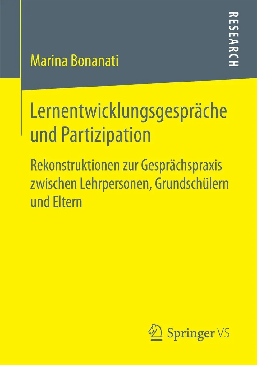 Cover: 9783658187484 | Lernentwicklungsgespräche und Partizipation | Marina Bonanati | Buch