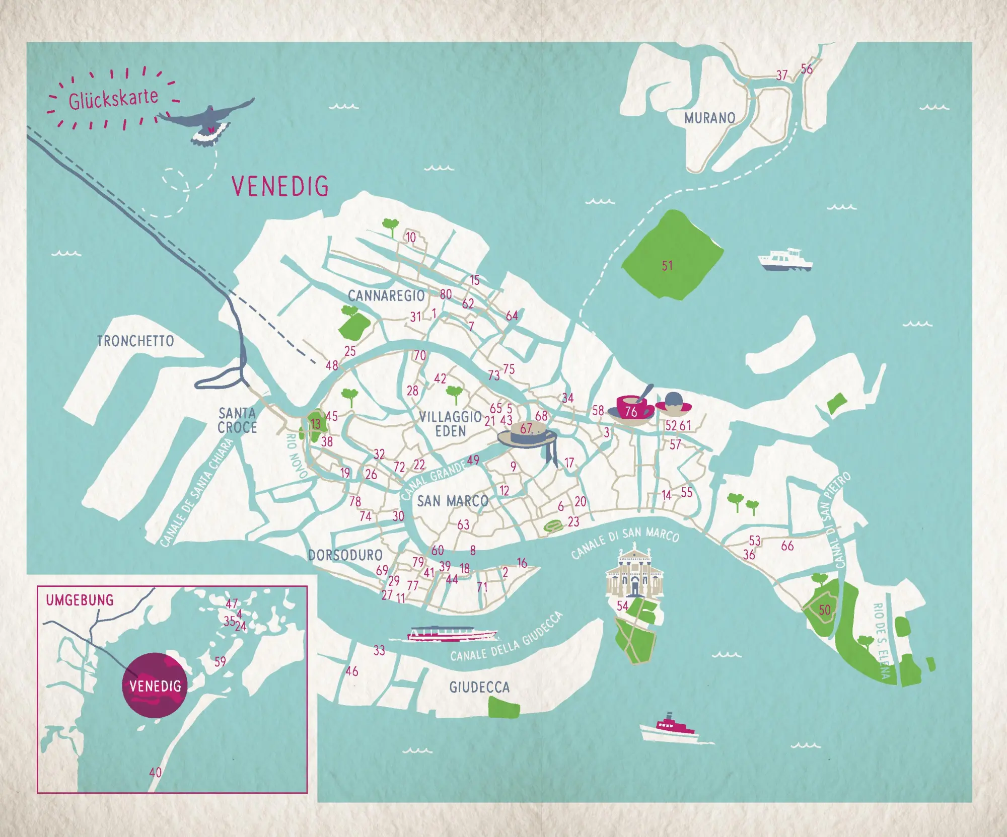 Bild: 9783770027484 | Glücksorte in Venedig | Fahr hin &amp; werd glücklich | Heide Geiss | Buch