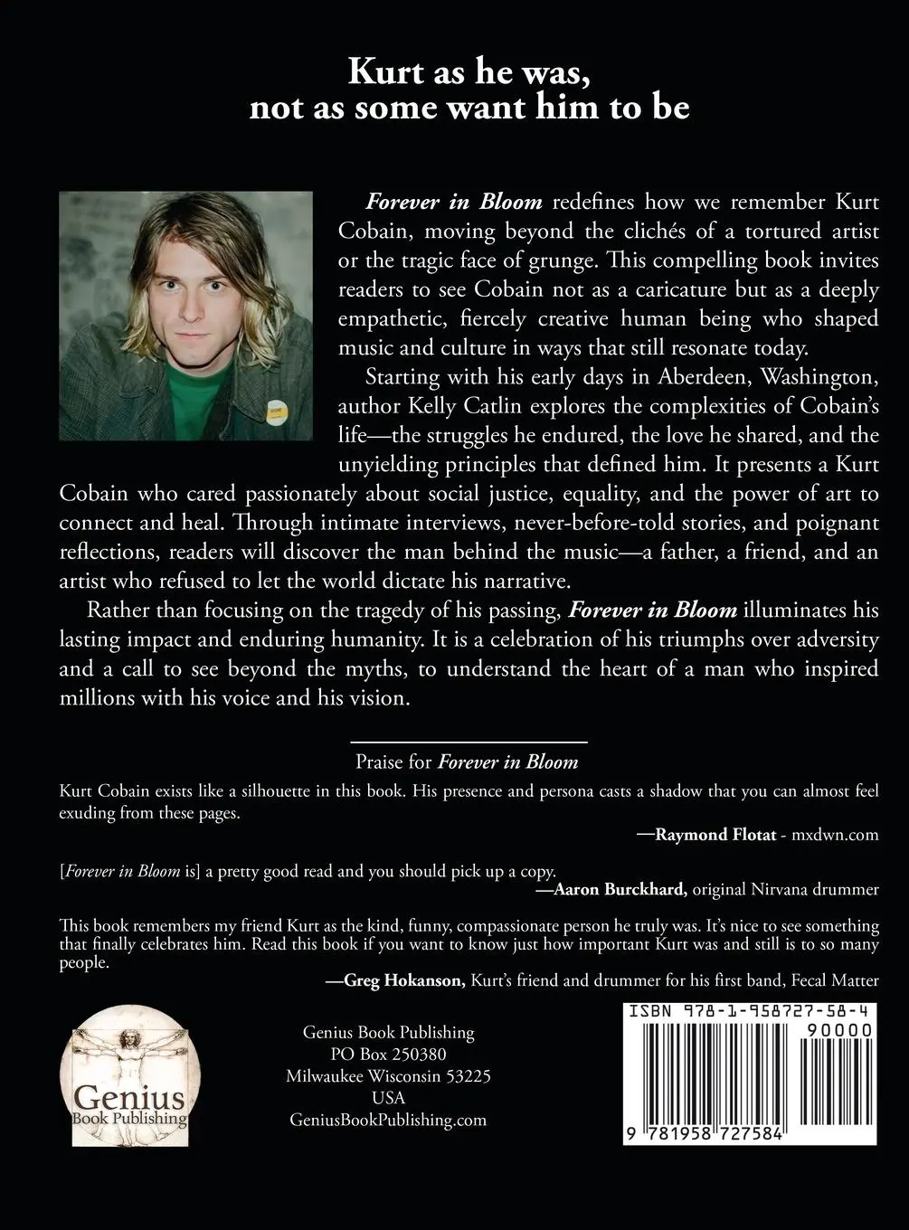 Rückseite: 9781958727584 | Kurt Cobain | Forever in Bloom | Kelly Catlin | Buch | Englisch | 2025