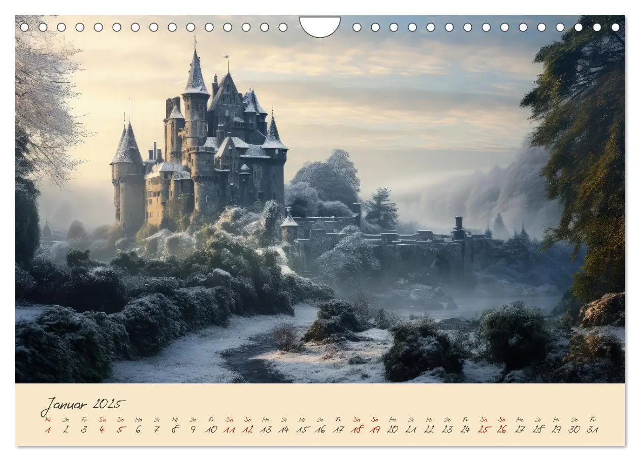 Bild: 9783383857584 | Jahreszeiten im Mittelalter (Wandkalender 2025 DIN A4 quer),...