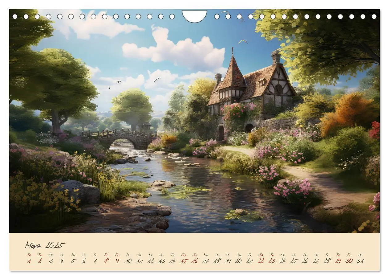 Bild: 9783383857584 | Jahreszeiten im Mittelalter (Wandkalender 2025 DIN A4 quer),...