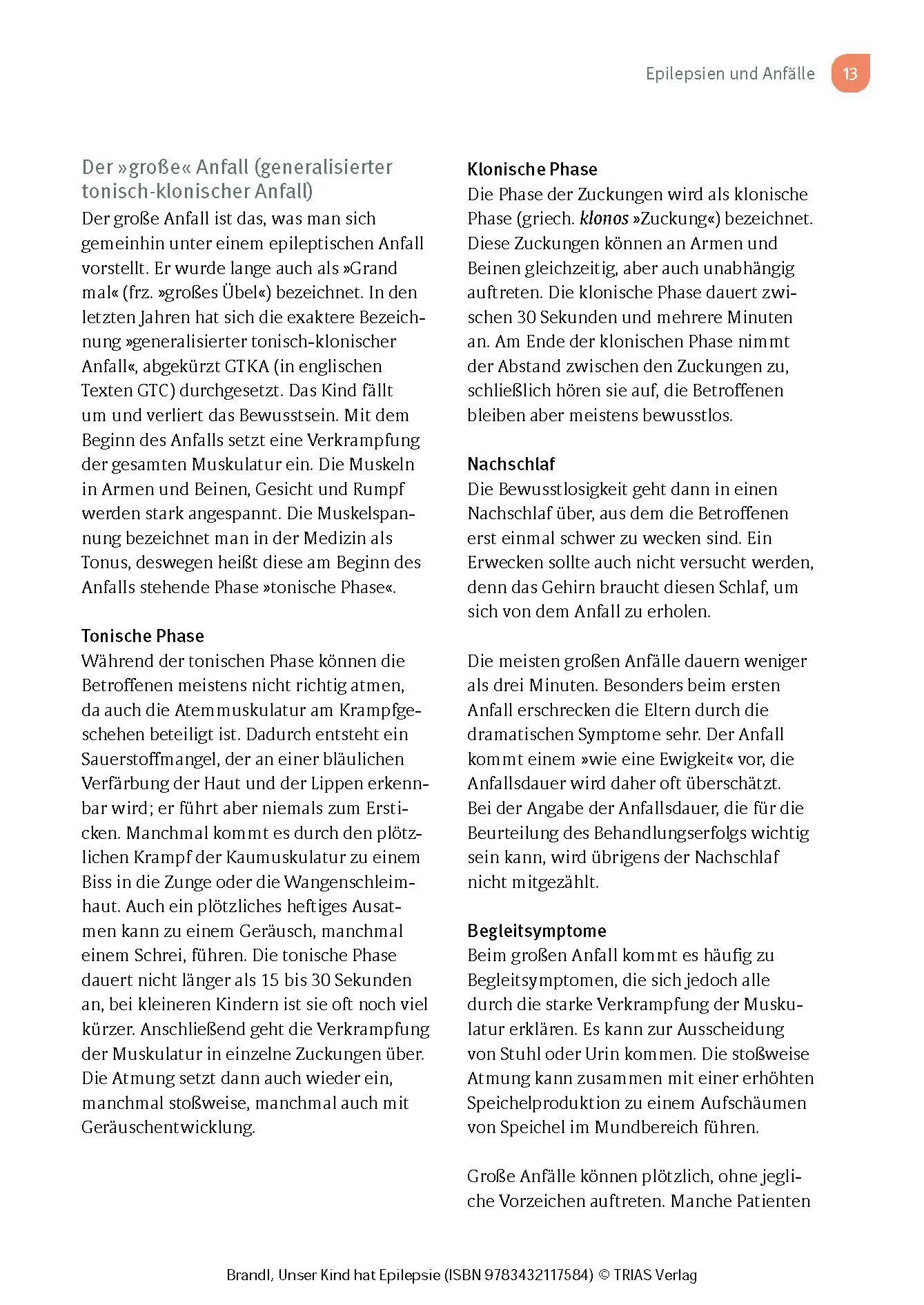 Bild: 9783432117584 | Unser Kind hat Epilepsie | Ulrich Brandl | Taschenbuch | 120 S. | 2023