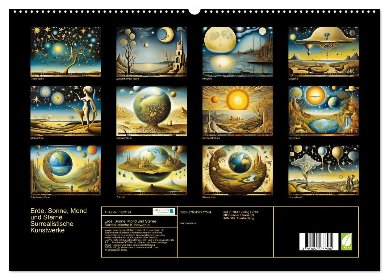 Bild: 9783457277584 | Erde, Sonne, Mond und Sterne Surrealistische Kunstwerke...