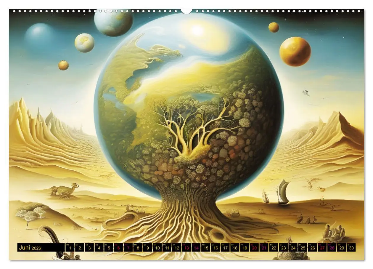 Bild: 9783457277584 | Erde, Sonne, Mond und Sterne Surrealistische Kunstwerke...