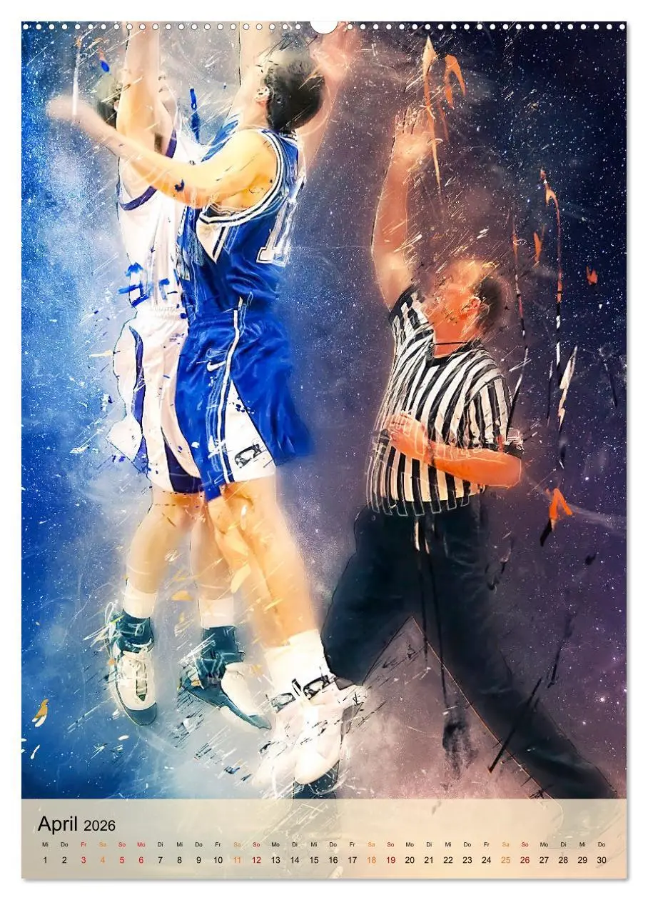 Bild: 9783516367584 | Basketball spektakulär (Wandkalender 2026 DIN A2 hoch), CALVENDO...