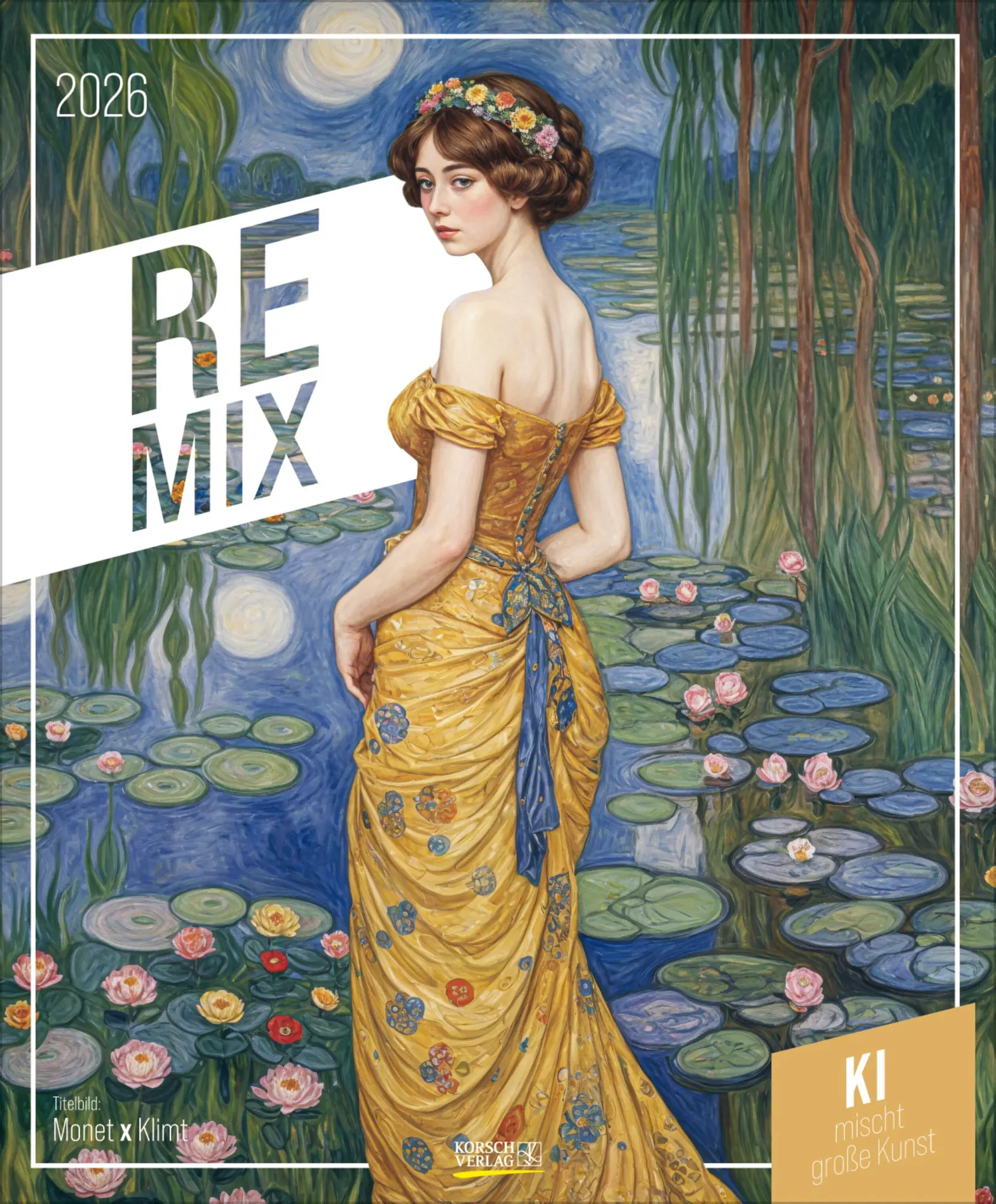 Cover: 9783731887584 | REMIX - KI mischt große Kunst 2026 | Verlag Korsch | Kalender | 14 S.