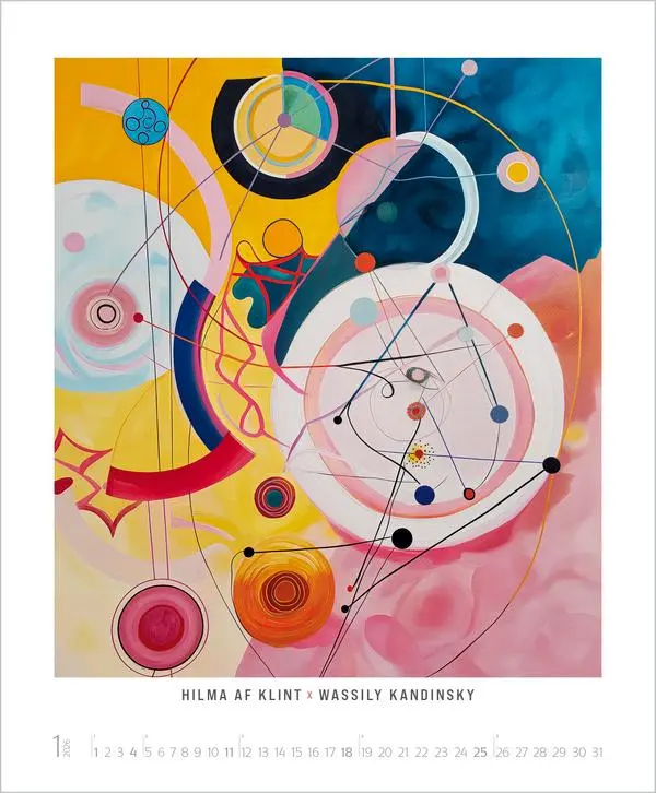 Bild: 9783731887584 | REMIX - KI mischt große Kunst 2026 | Verlag Korsch | Kalender | 14 S.