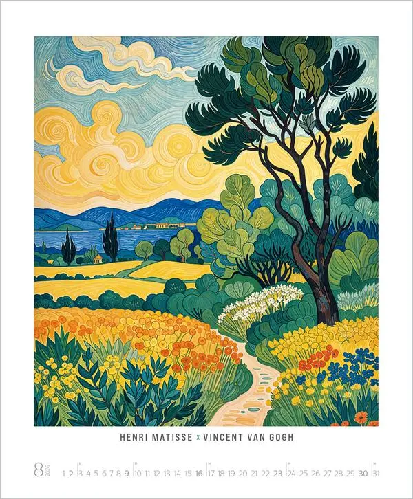 Bild: 9783731887584 | REMIX - KI mischt große Kunst 2026 | Verlag Korsch | Kalender | 14 S.
